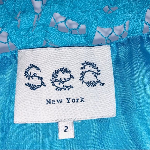 Sea New York Lace Pattern Mini Dress Size 2 EUC - Picture 2 of 8